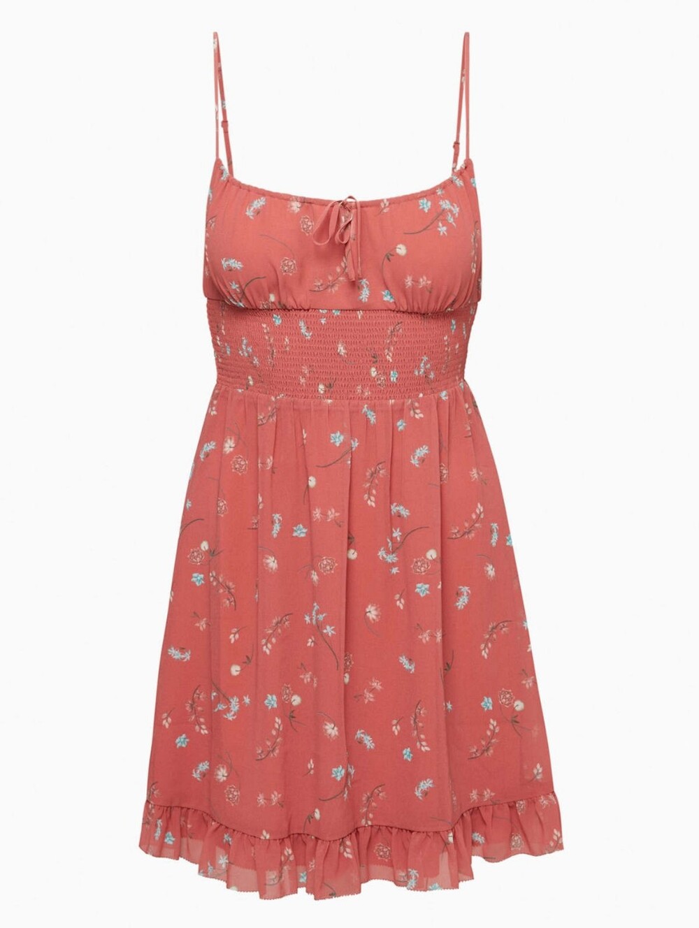 Aritzia Wilfred Genoa Mini Dress Spring Medley Red Women’s Size Large Floral